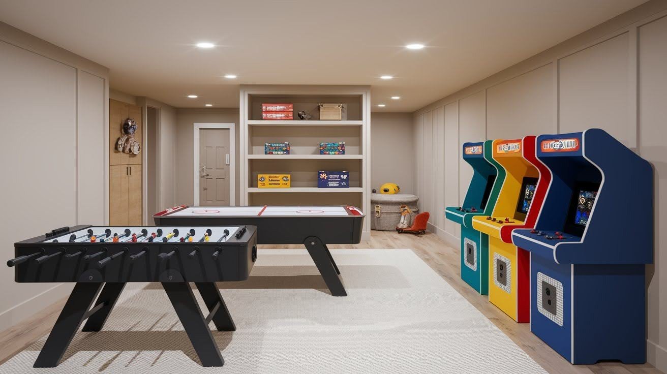 Add a Game Table or Mini Arcade
