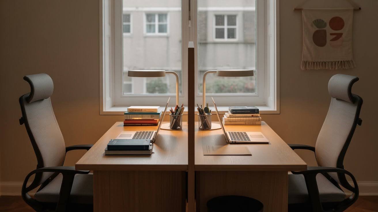 Back-to-Back Desk Layout