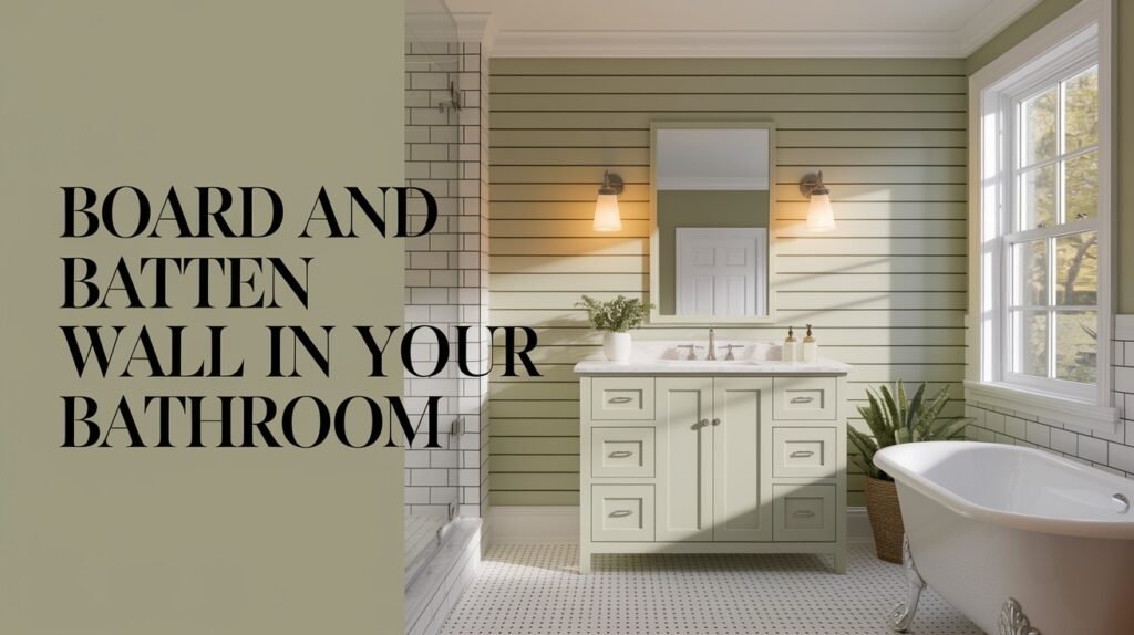 Board and Batten Wall in Your Bathroom