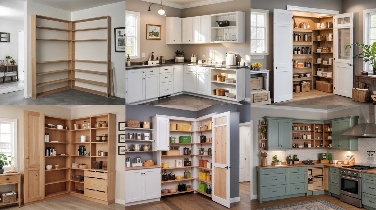 Built-In Corner Pantry Ideas