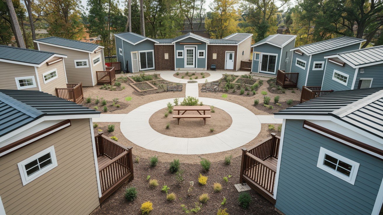 Clustered Tiny Homes or ADUs