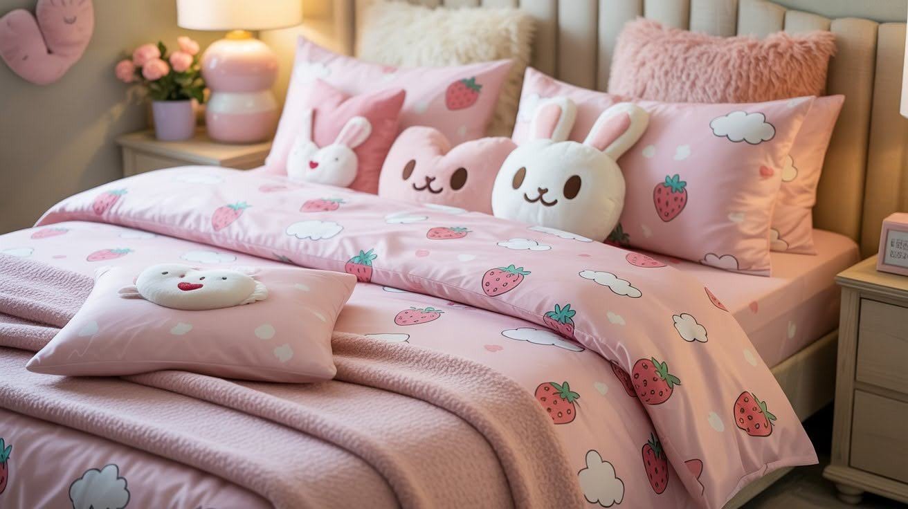 Cozy Bedding in Soft Tones