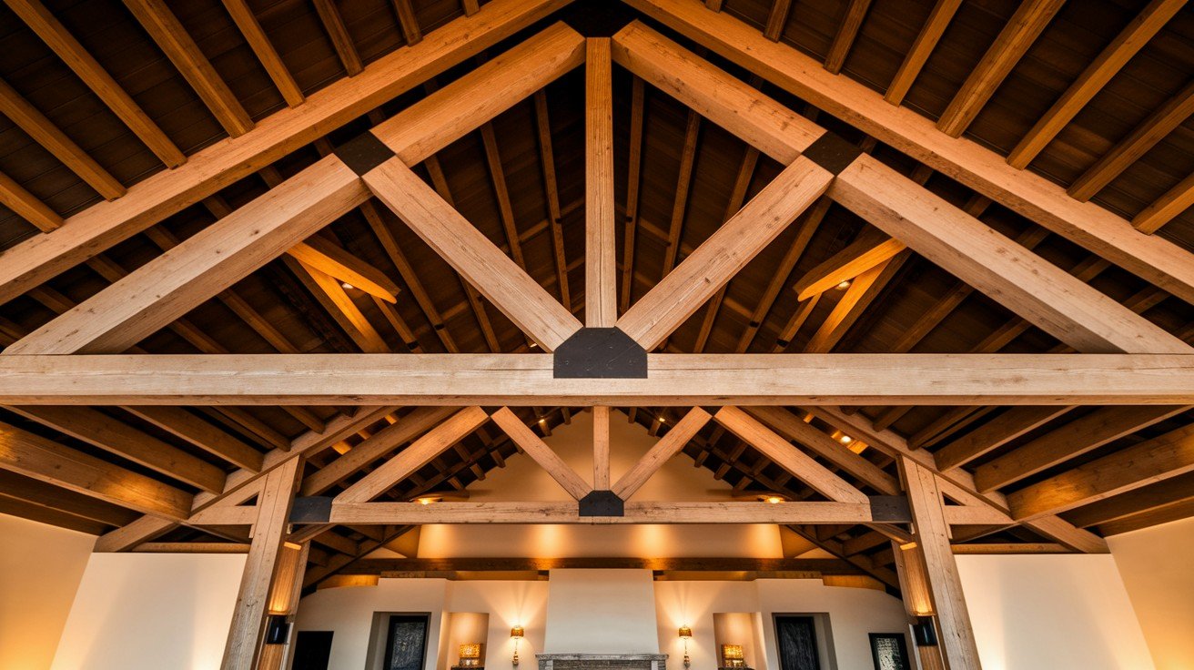 Decorative Truss-Style Joist Arrangement