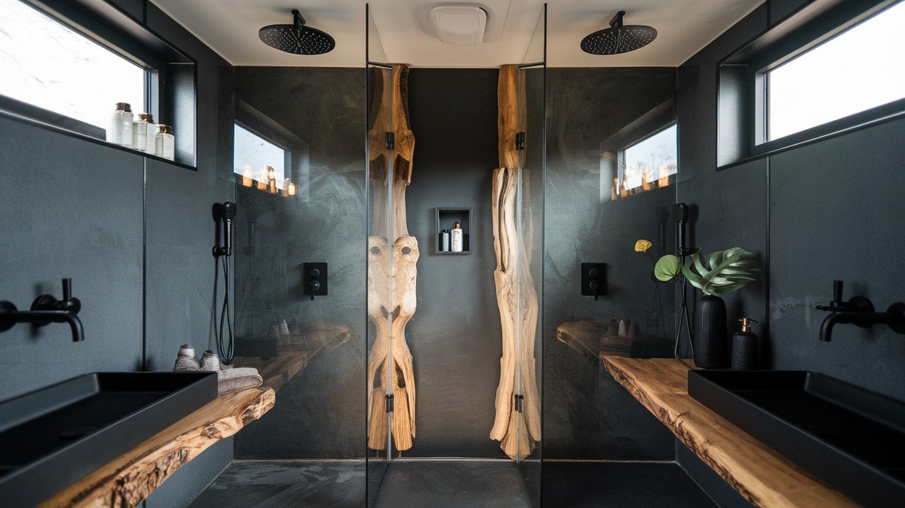 Dual-Shower Layout for Couples