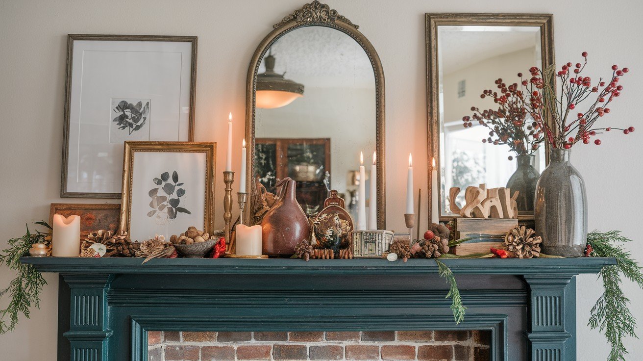 Faux Fireplaces & Mantel Decor