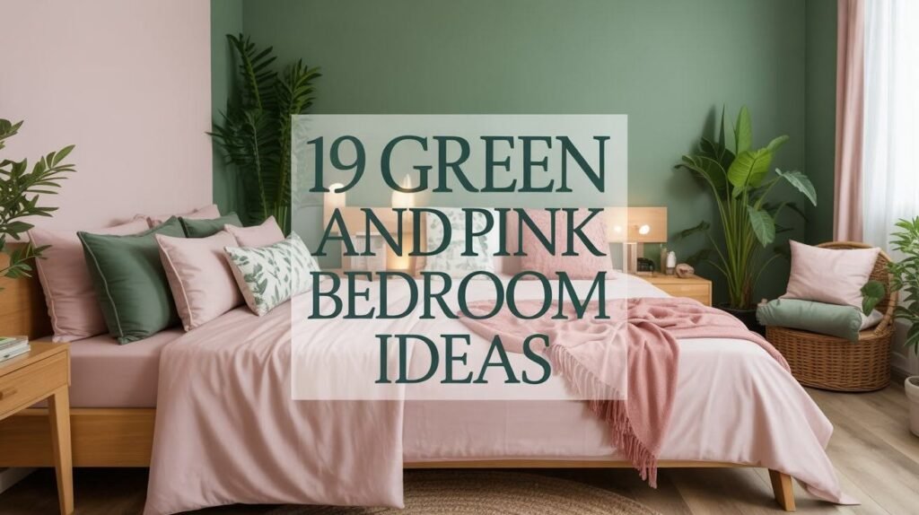 Green and Pink Bedroom
