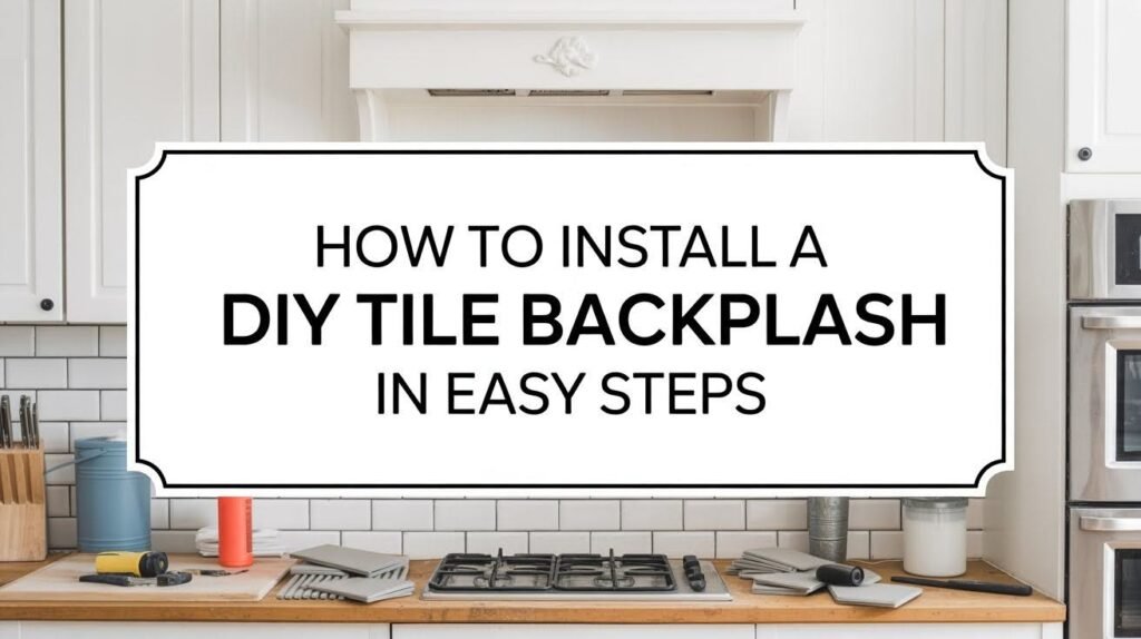 How to Install a DIY Tile Backsplash in 5 Easy Steps