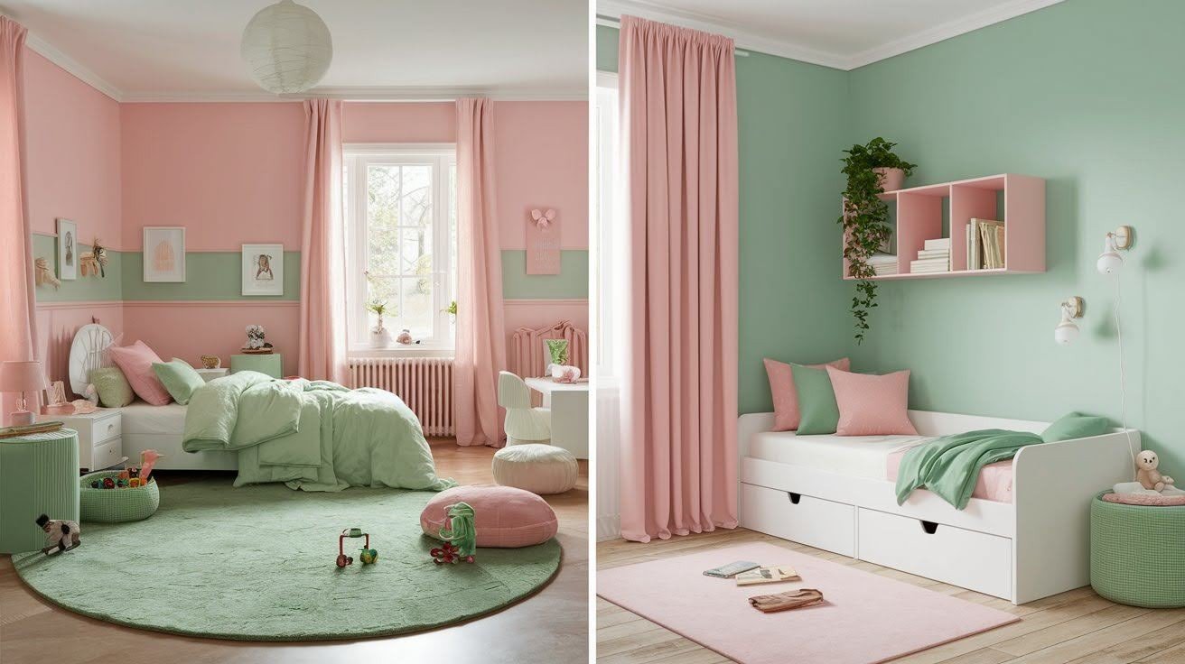 Kid-Friendly Pink and Green Spaces