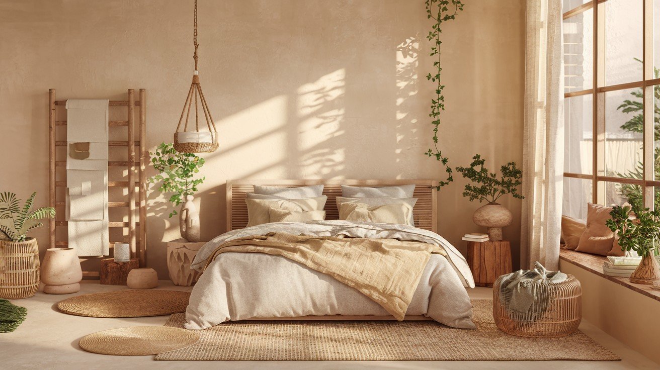 Nature-Inspired Beige Bedrooms