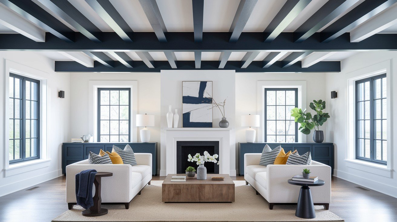 Painted or Contrasting Joist Finishes