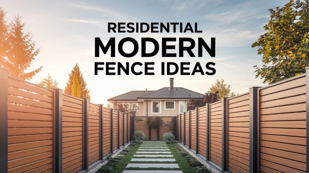 Residential Modern Fence Ideas