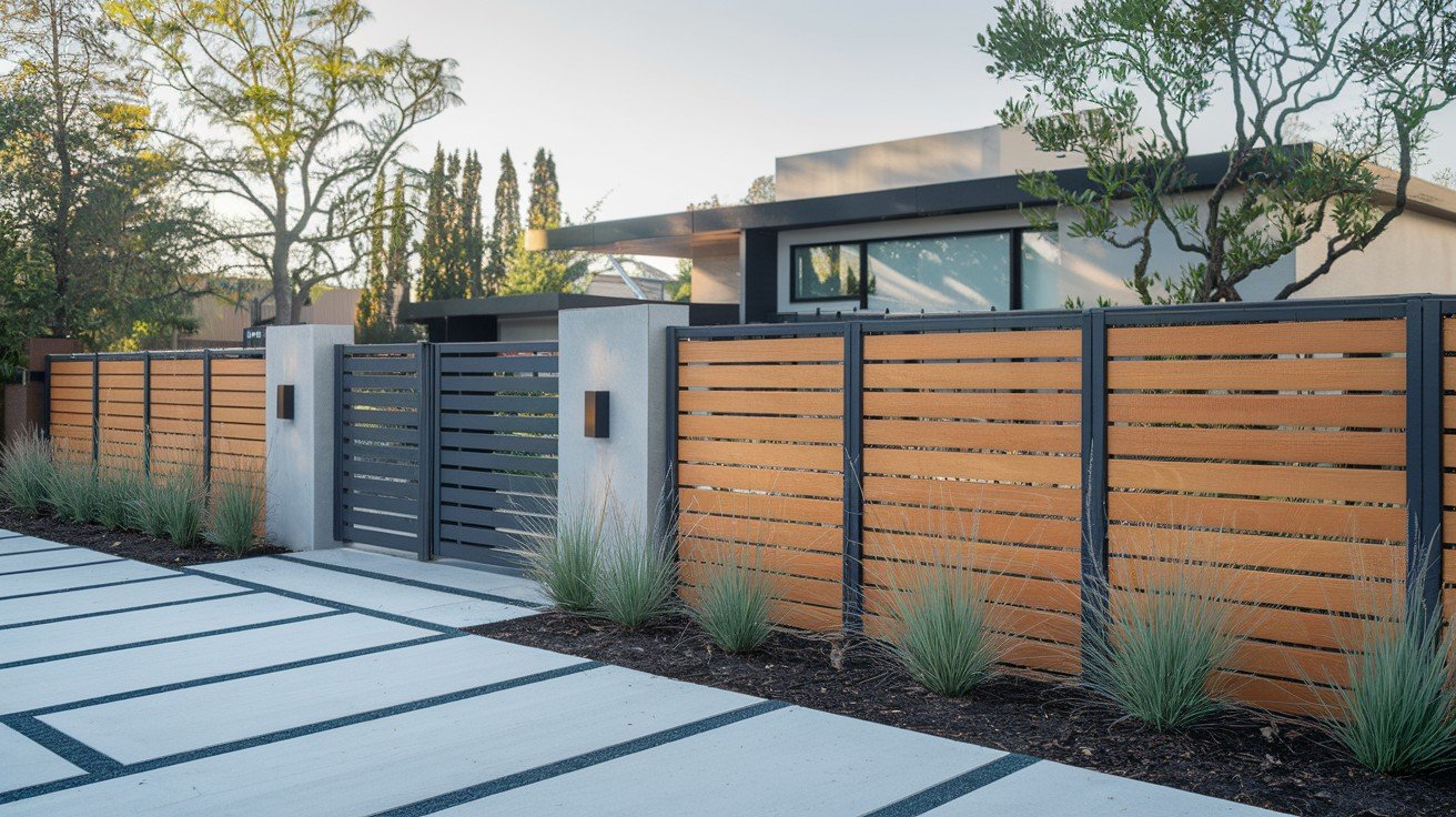 Sleek Metal Fence Designs