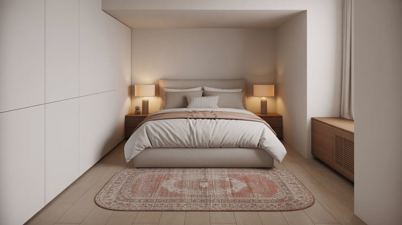  Small Accent Rug at the Side Entry Point
