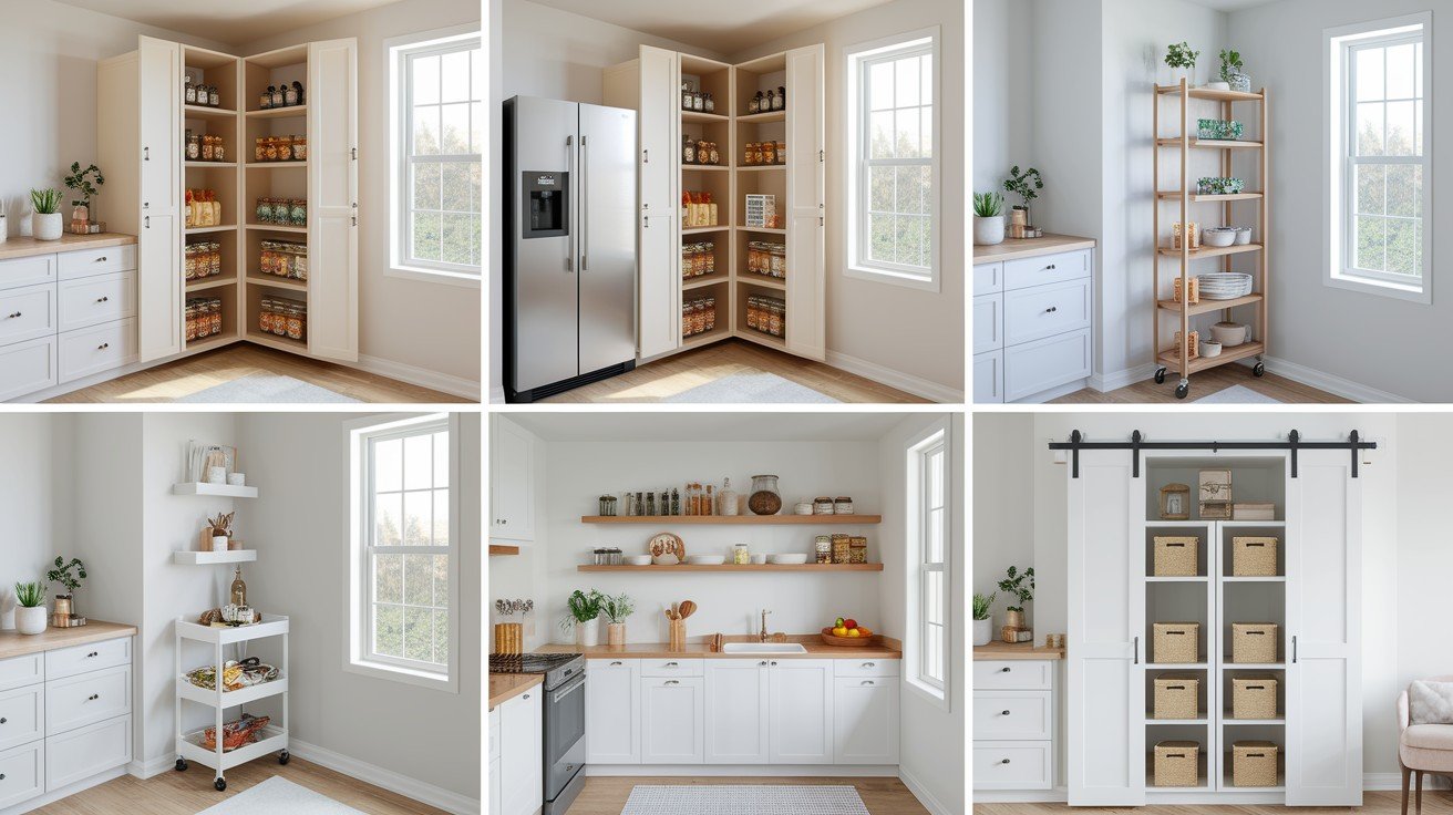 Small Space Corner Pantry Ideas
