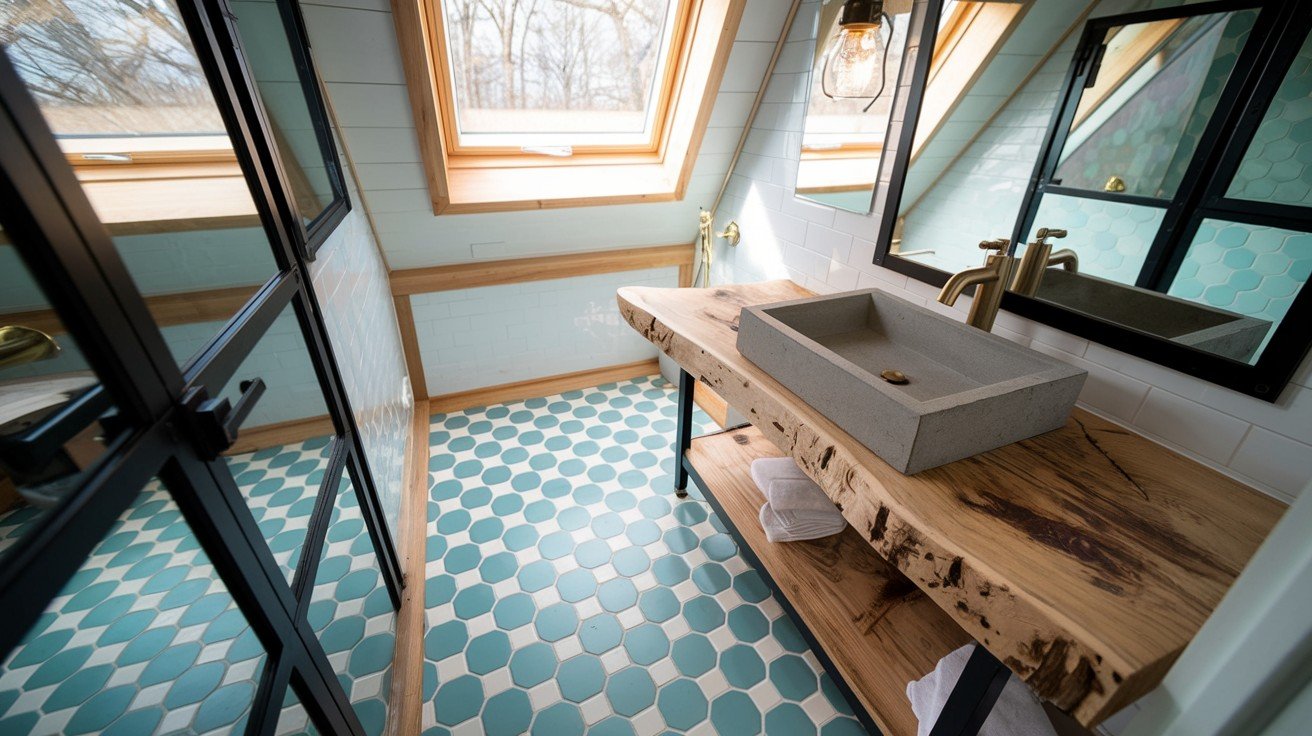 Statement Floor Plan with Skylight and Vanity