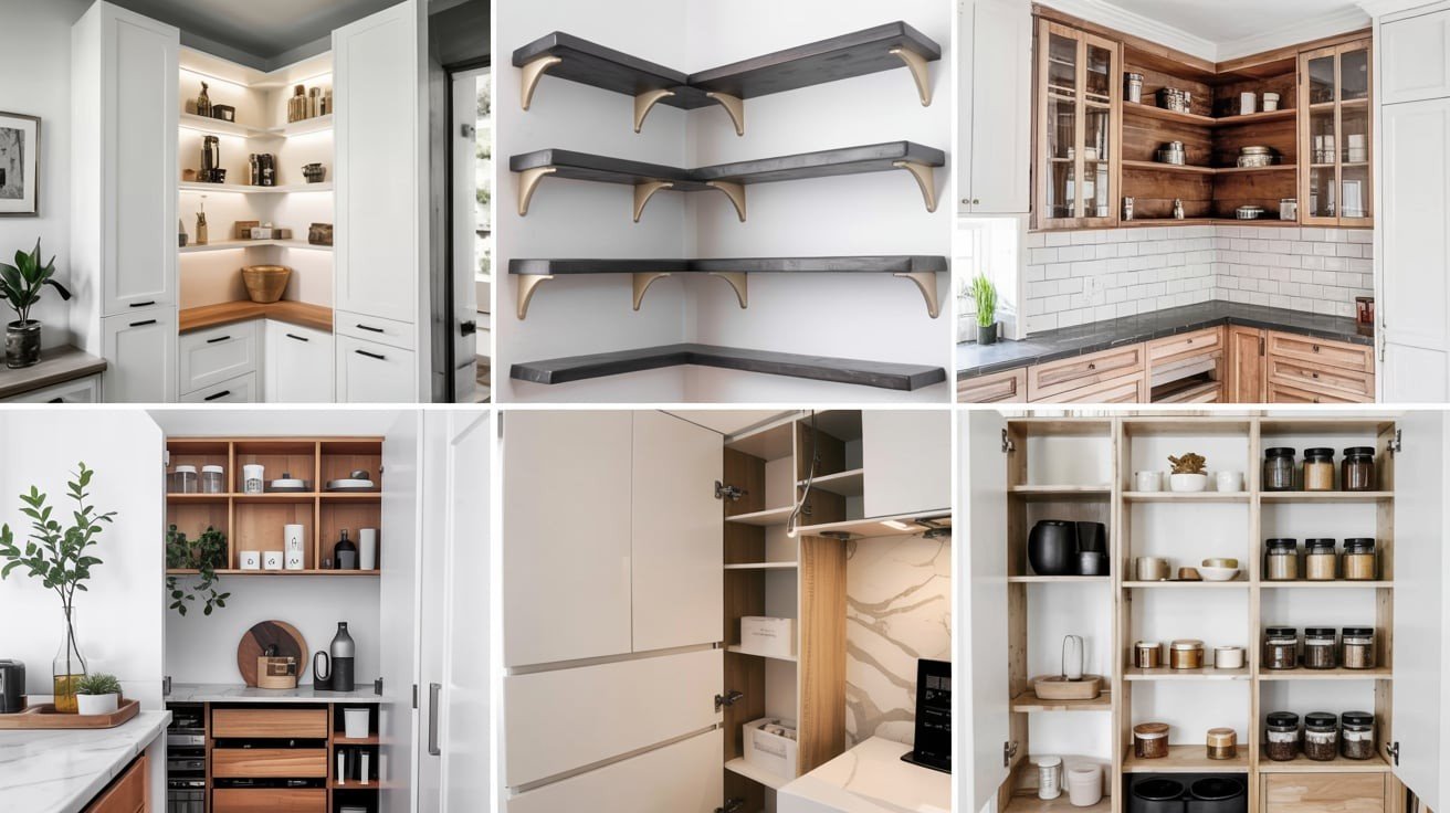 Stylish and Modern Corner Pantry Projects