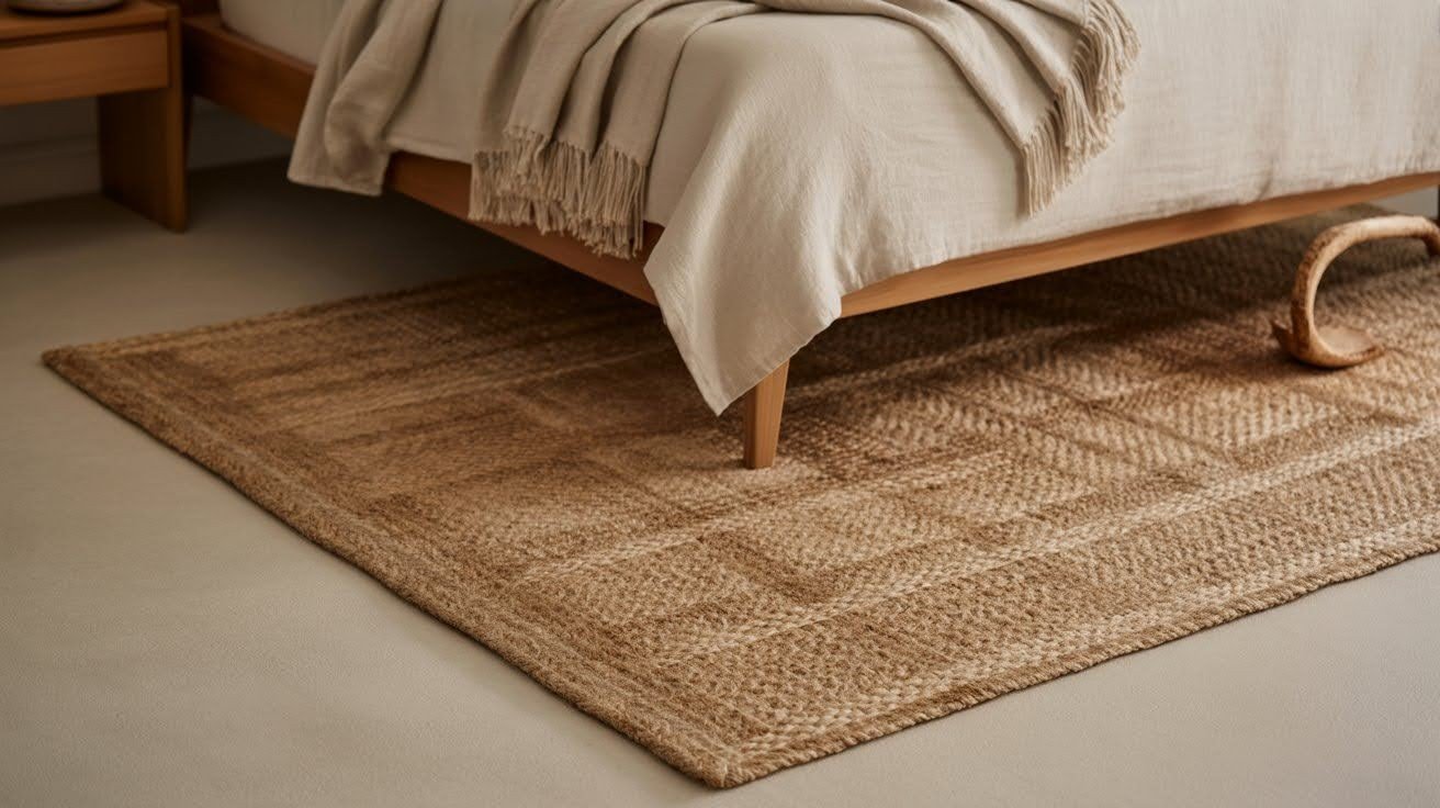Textured Natural Fiber Rug

