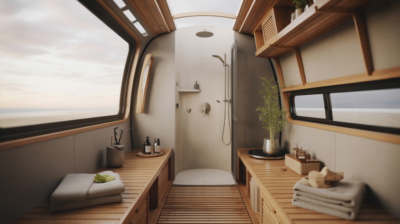 The Spa Skoolie Layout