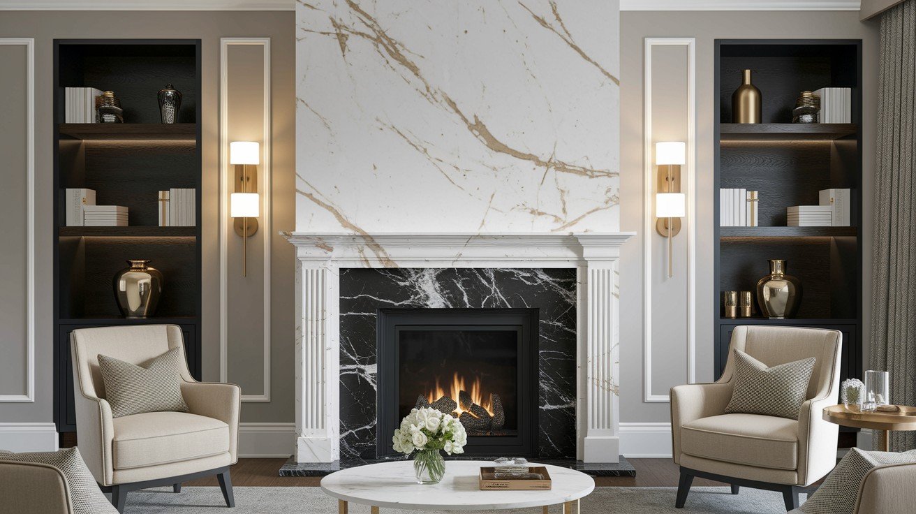 Venetian Plaster with a Marble