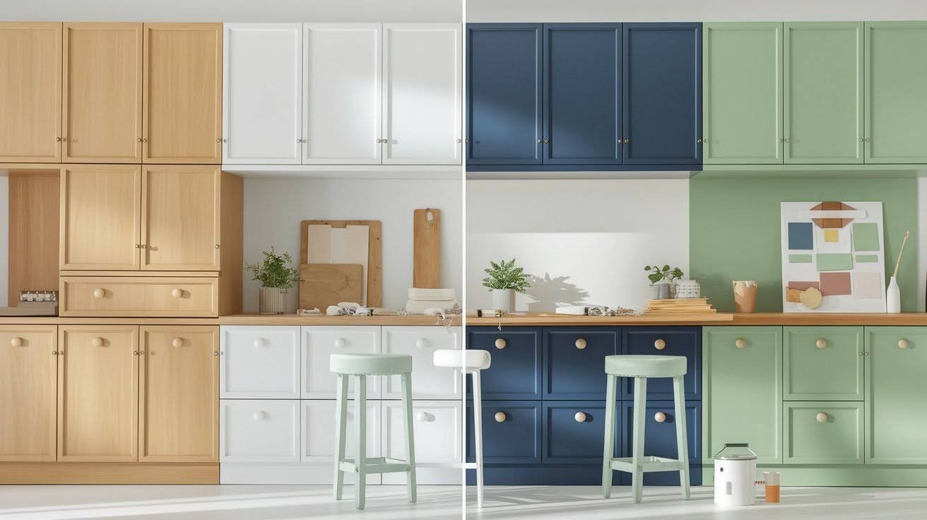 Why Paint Unfinished Cabinets