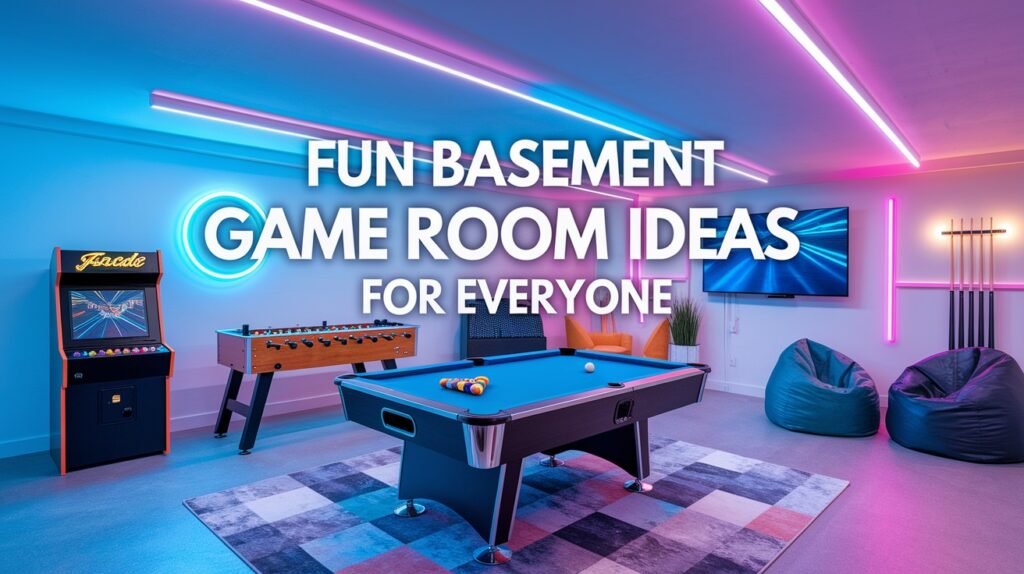 11 Fun Basement Game Room Ideas for Everyone