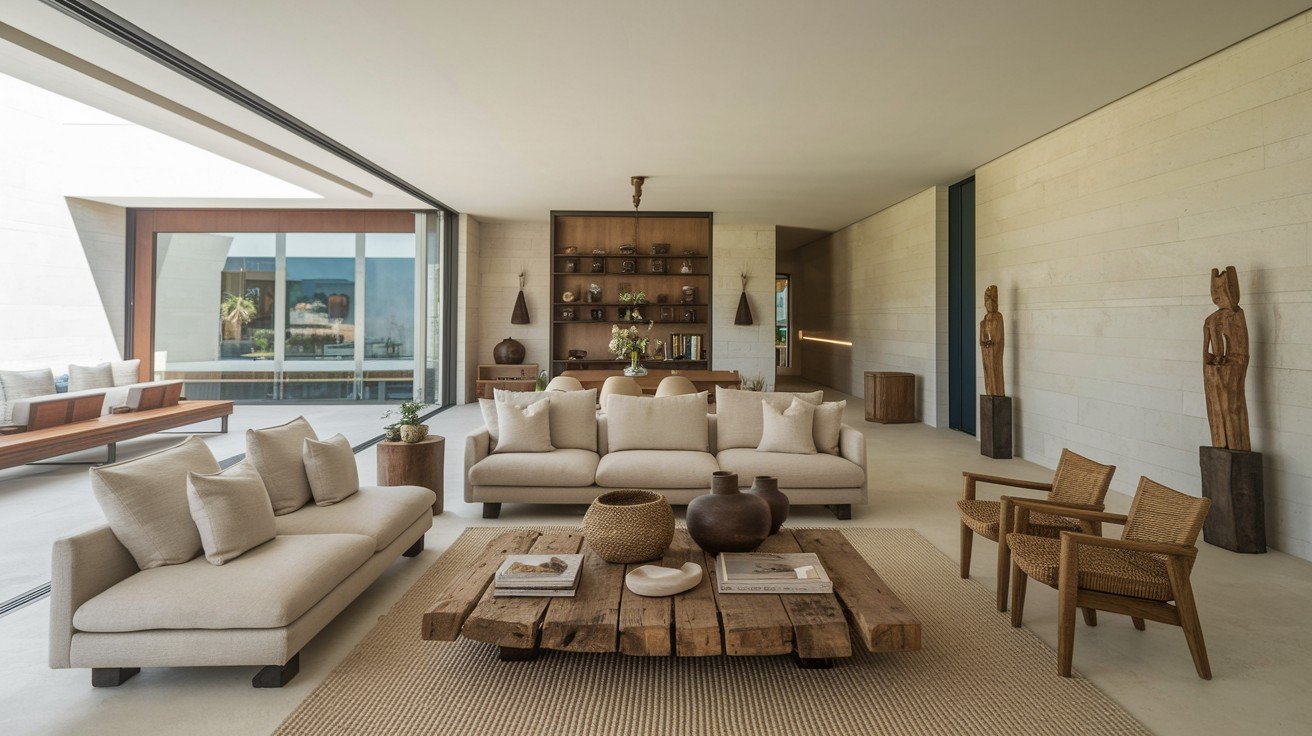 Combine Modern Furniture with Rustic Decor