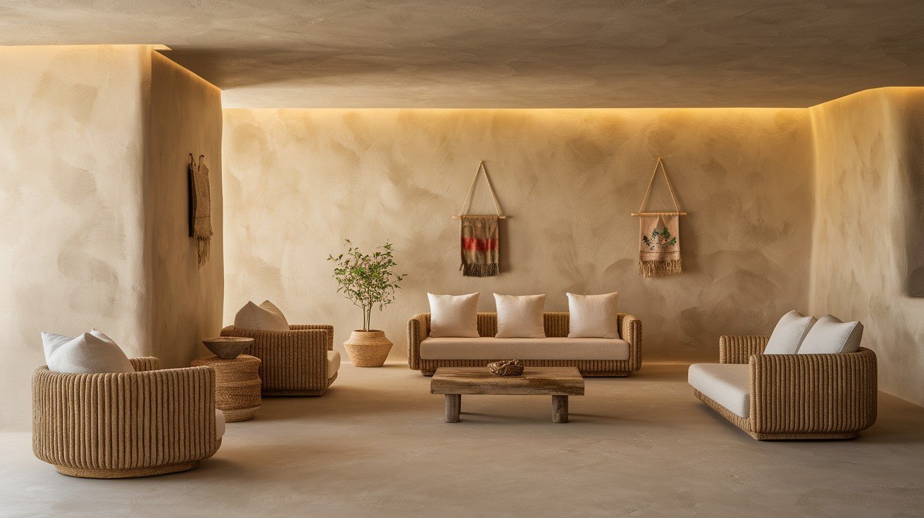 Go for Sleek Plaster or Stucco Walls