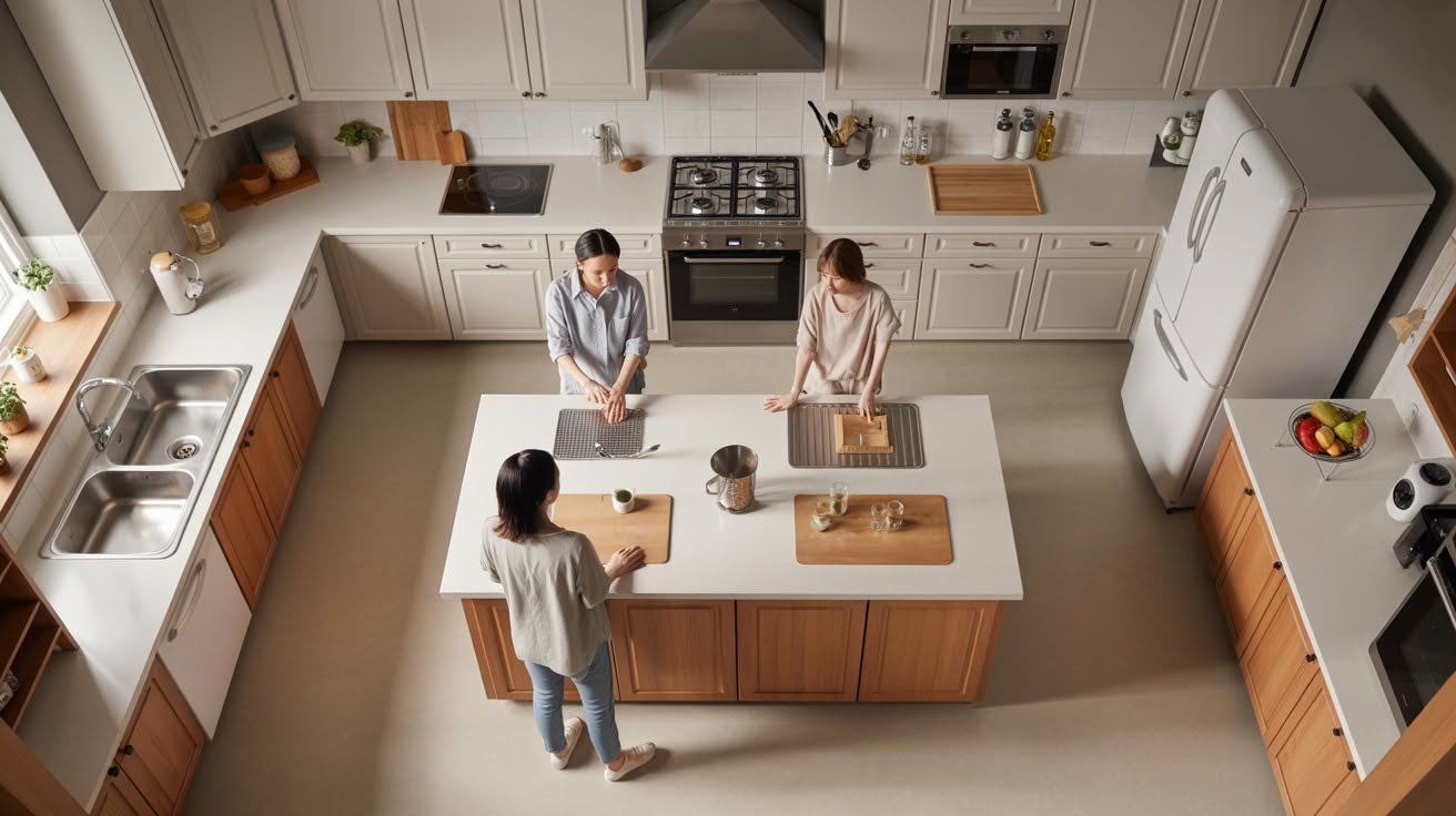 How Much Space Do You Need Around an Island