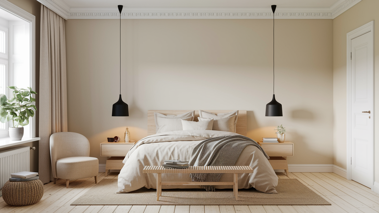 Scandinavian Black and Natural Wood