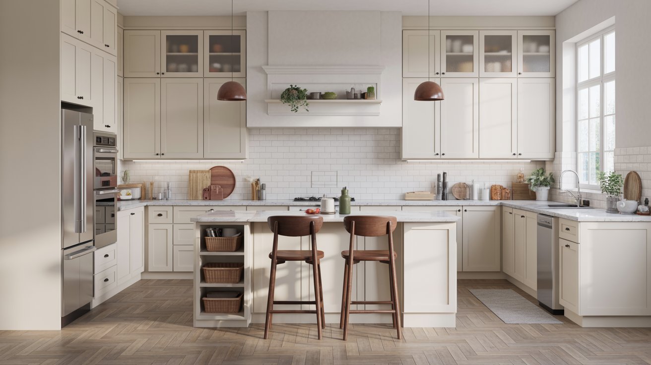 6. Farmhouse Style Island Kitchen