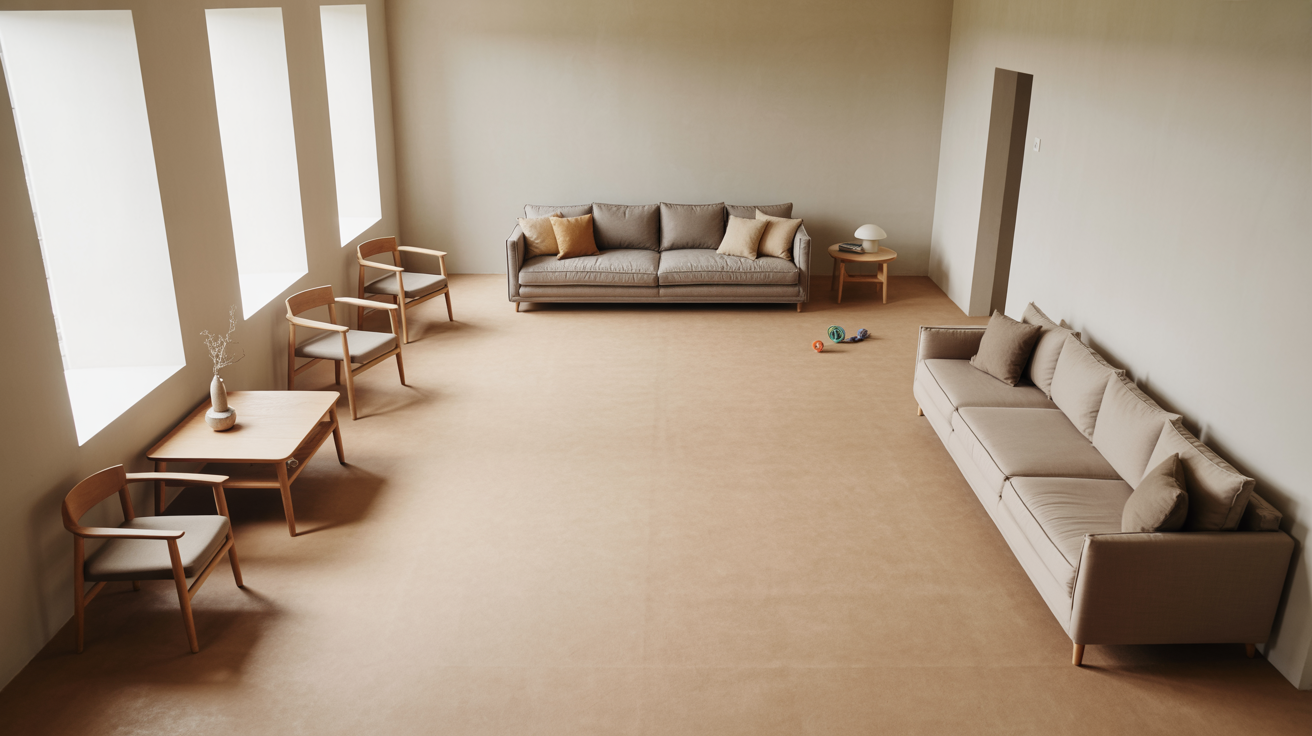 5. Wall-Hugging Minimalist Approach