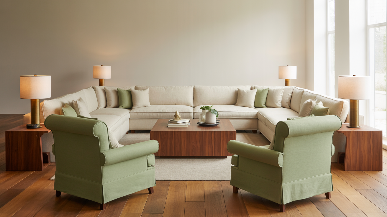 1. Conversation-Focused Seating Arrangement