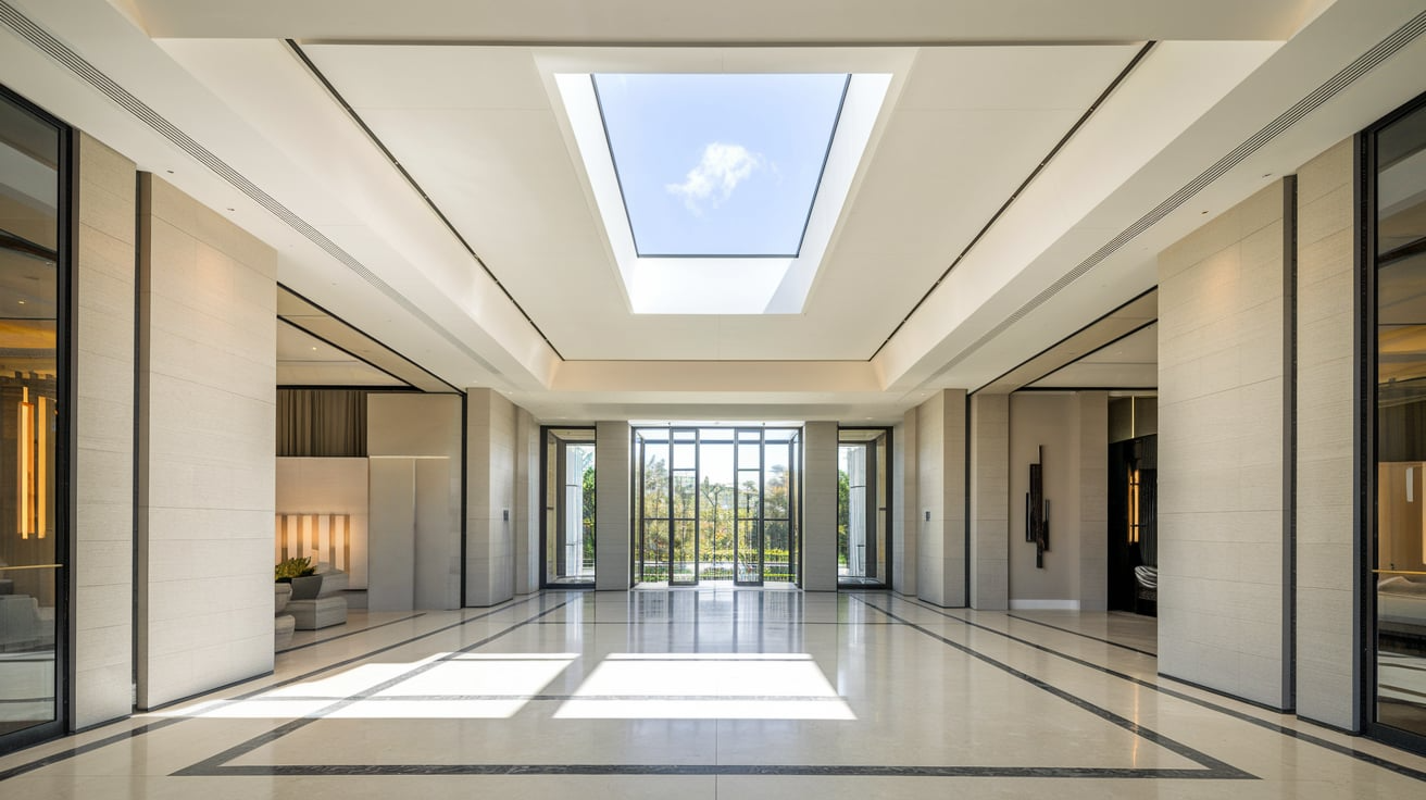 False Ceiling with Skylight Cut-Out