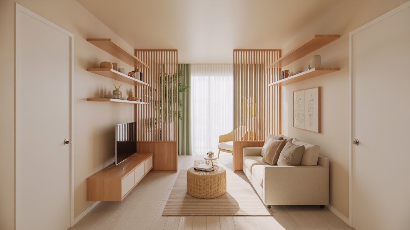 6. Entry Divider Without Blocking Light