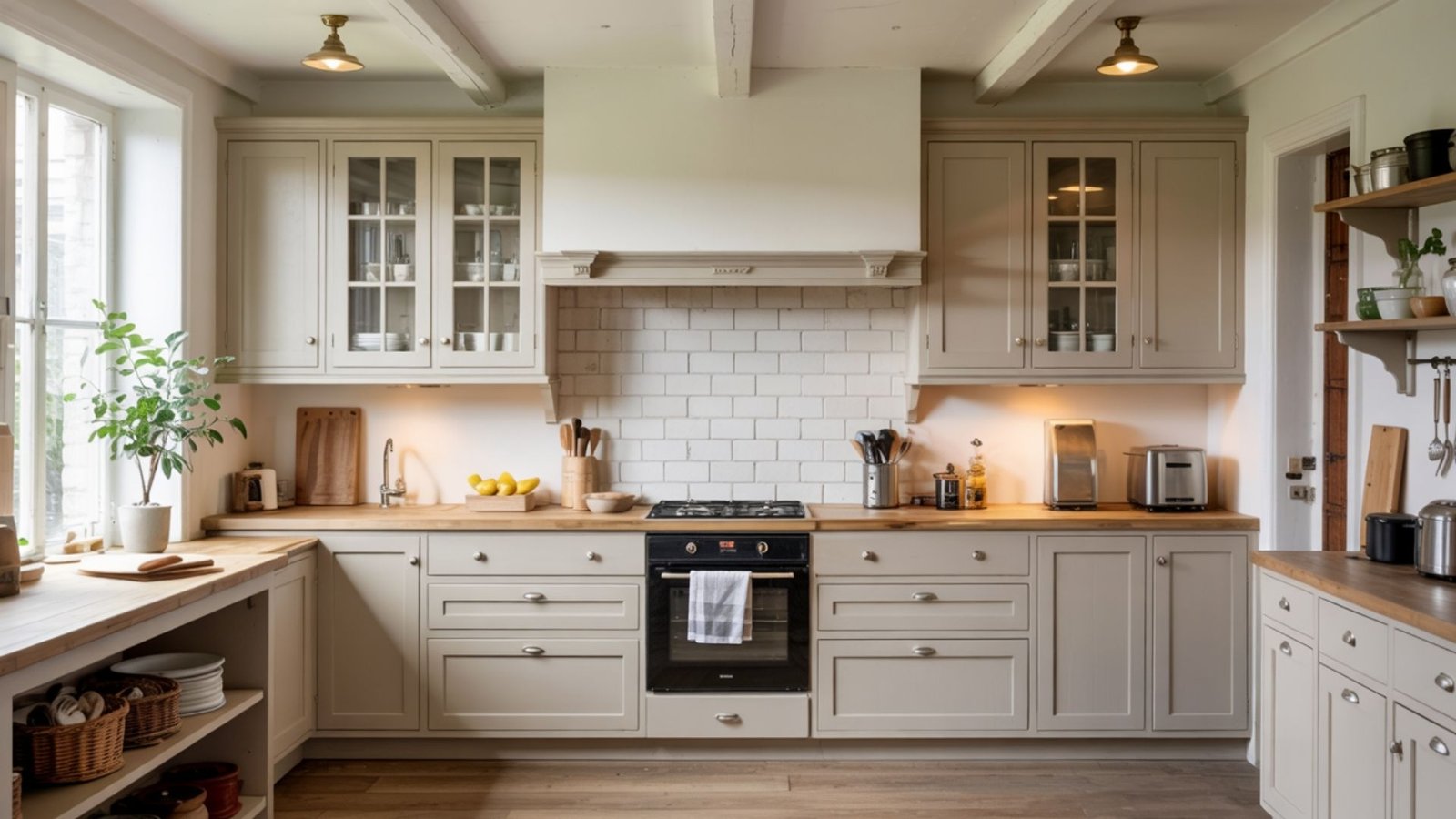Classic Taupe Shaker Cabinets