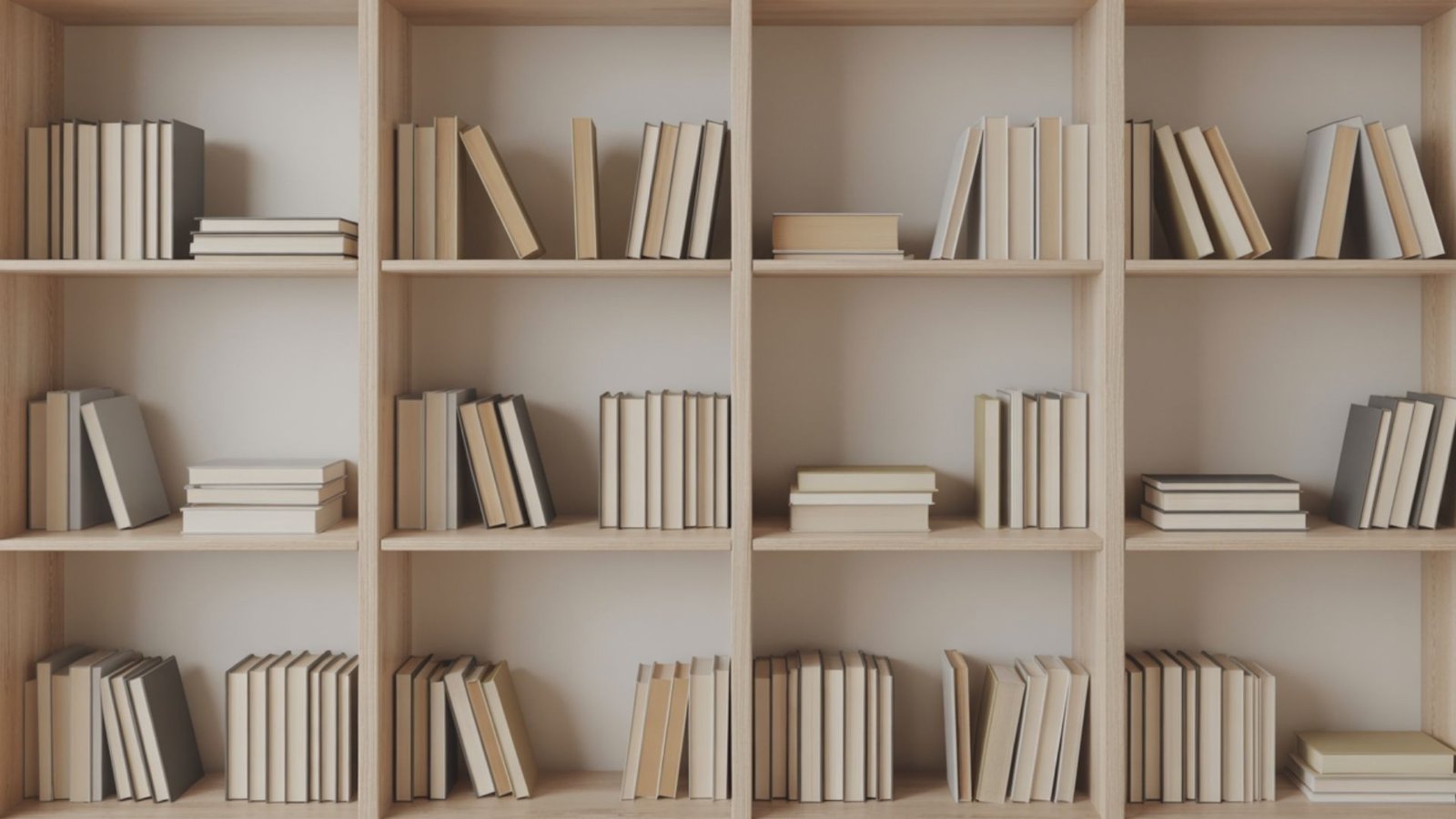 Step 2: Arrange Books Vertically and Horizontally