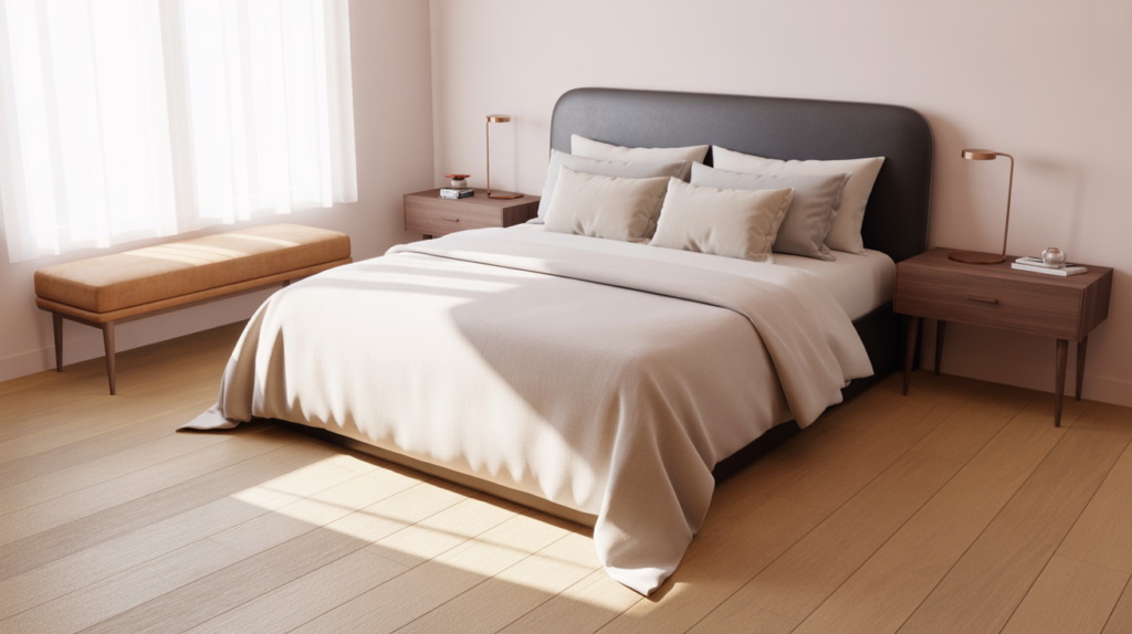 King Bed in Small Room Layout That Feels Spacious King Bed in Small Room Layout That Feels Spacious