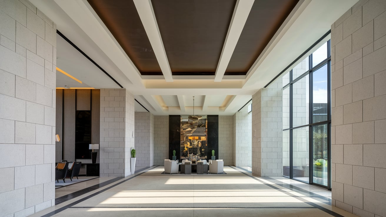 Contrasting Color Fall Ceiling Design