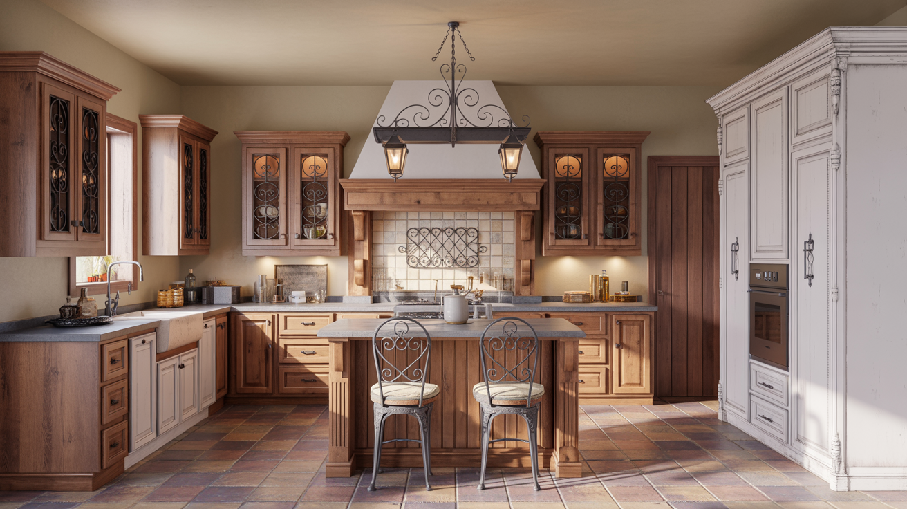 Wrought Iron Details Kitchen