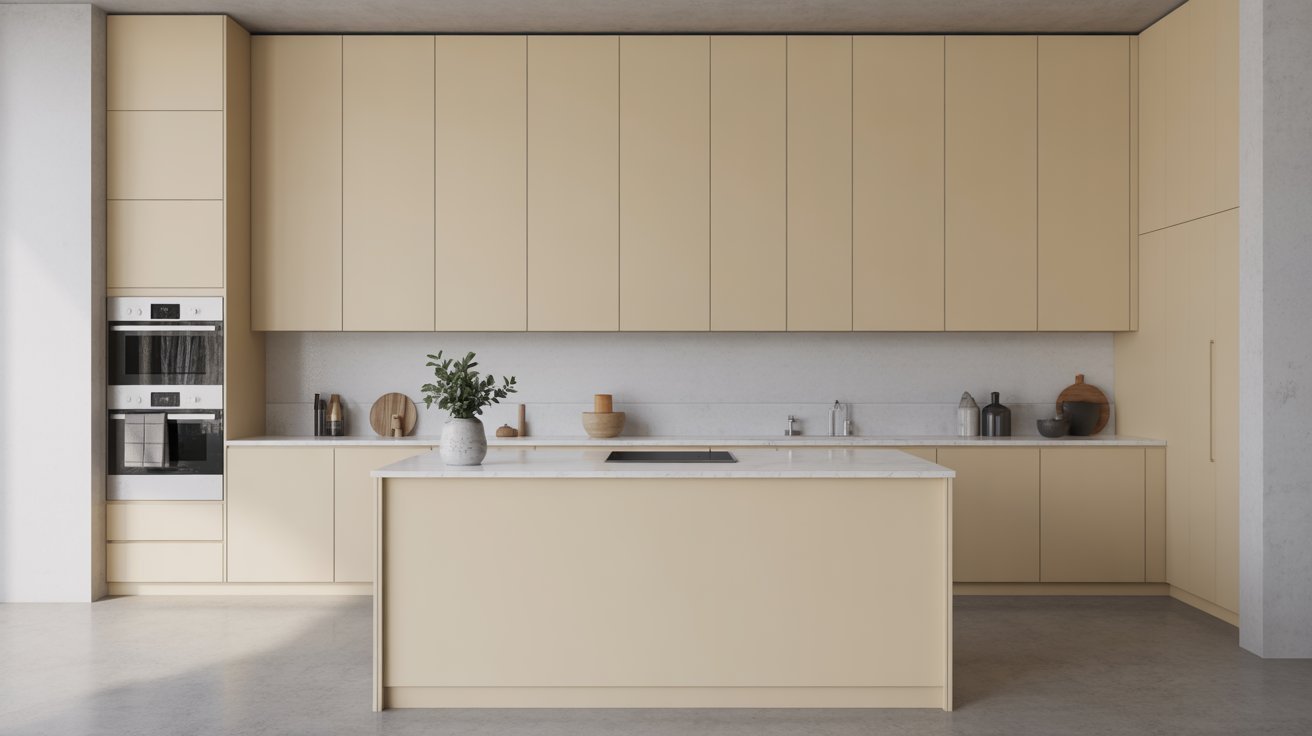 5. Minimalist Modern Island Layout