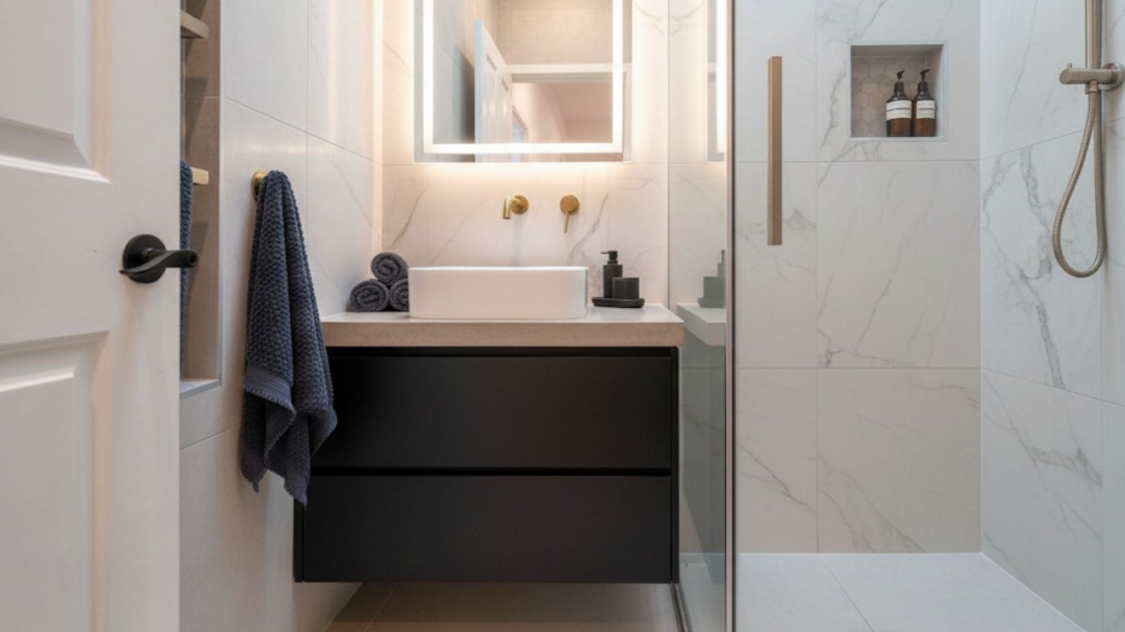 Small Bathroom & Compact Vanity Dimensions
