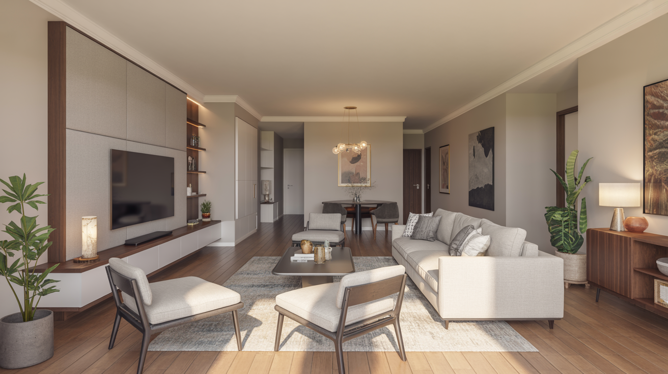 Floating Furniture Layout