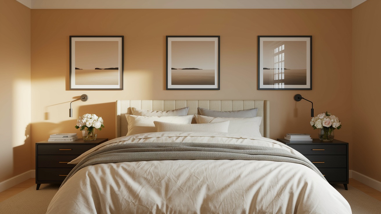 Neutral Layers with Matte Black Decor