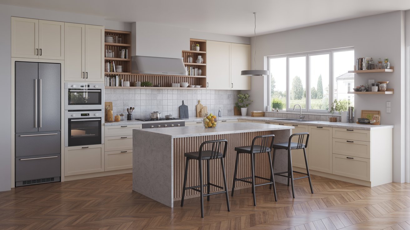 10. Multi-Purpose Island with Seating