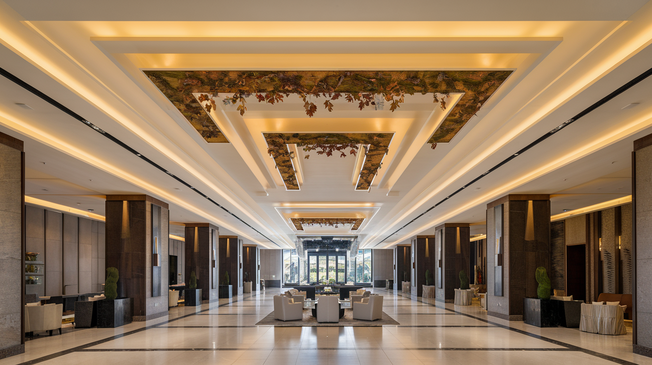 Wooden Panel Fall Ceiling Design