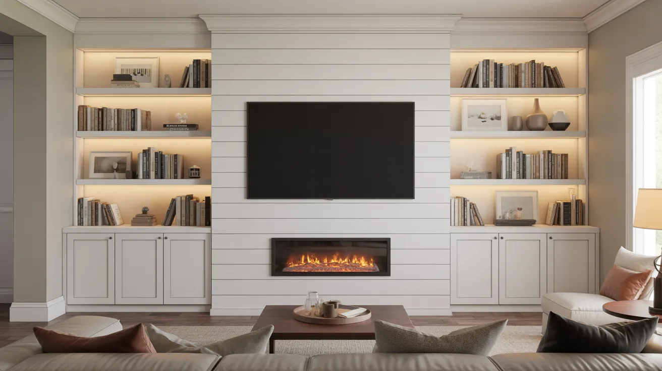 Design Tips for a Perfect Shiplap Fireplace TV Wall