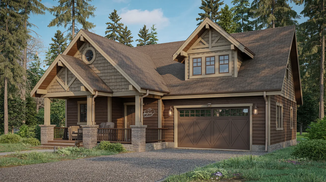 Chocolate Brown Siding With Tan Trim