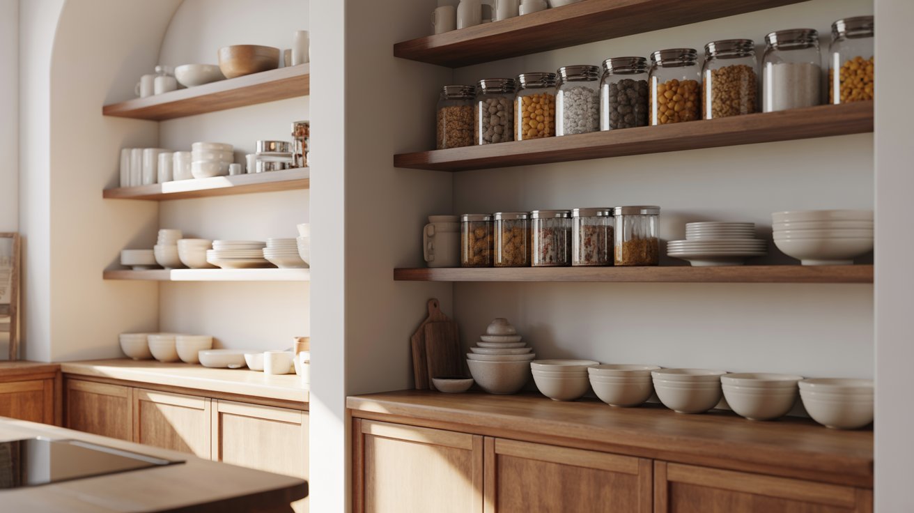 Open Kitchen Cabinets