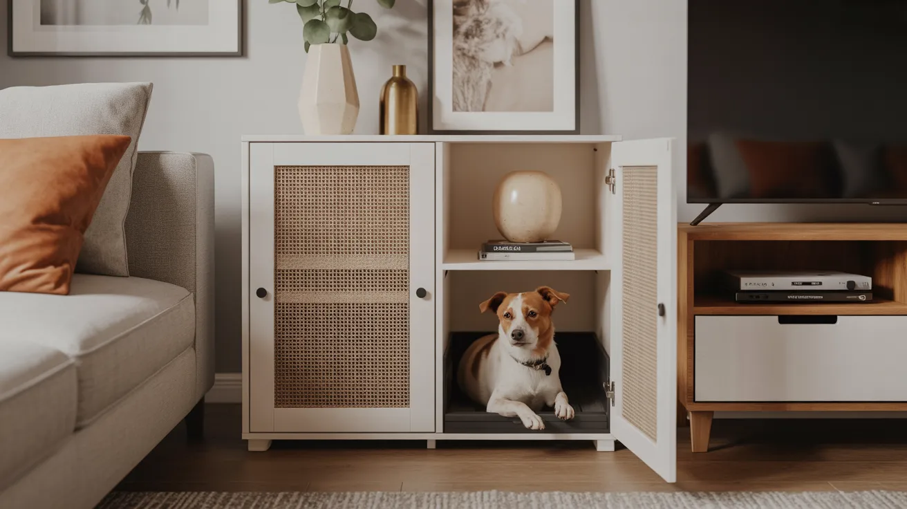 Besta Cabinet Hidden Dog Crate