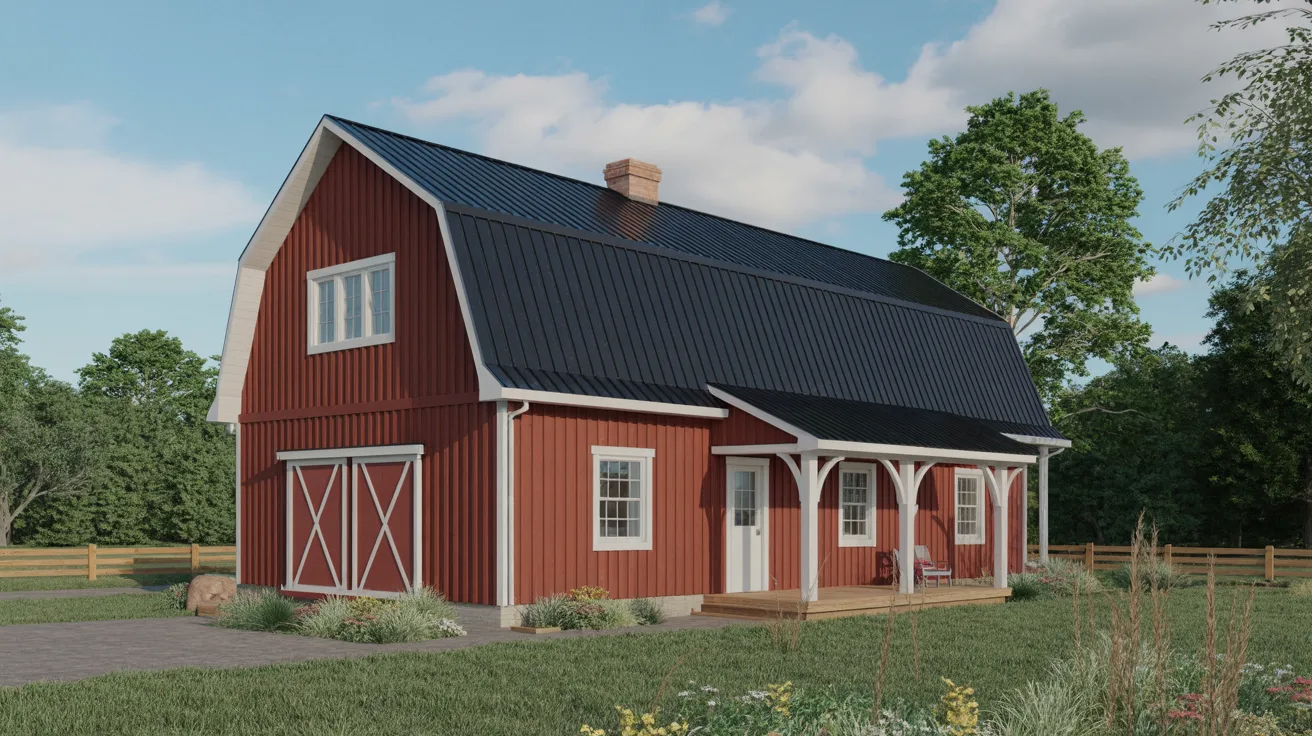 Barn Red Siding With White Trim